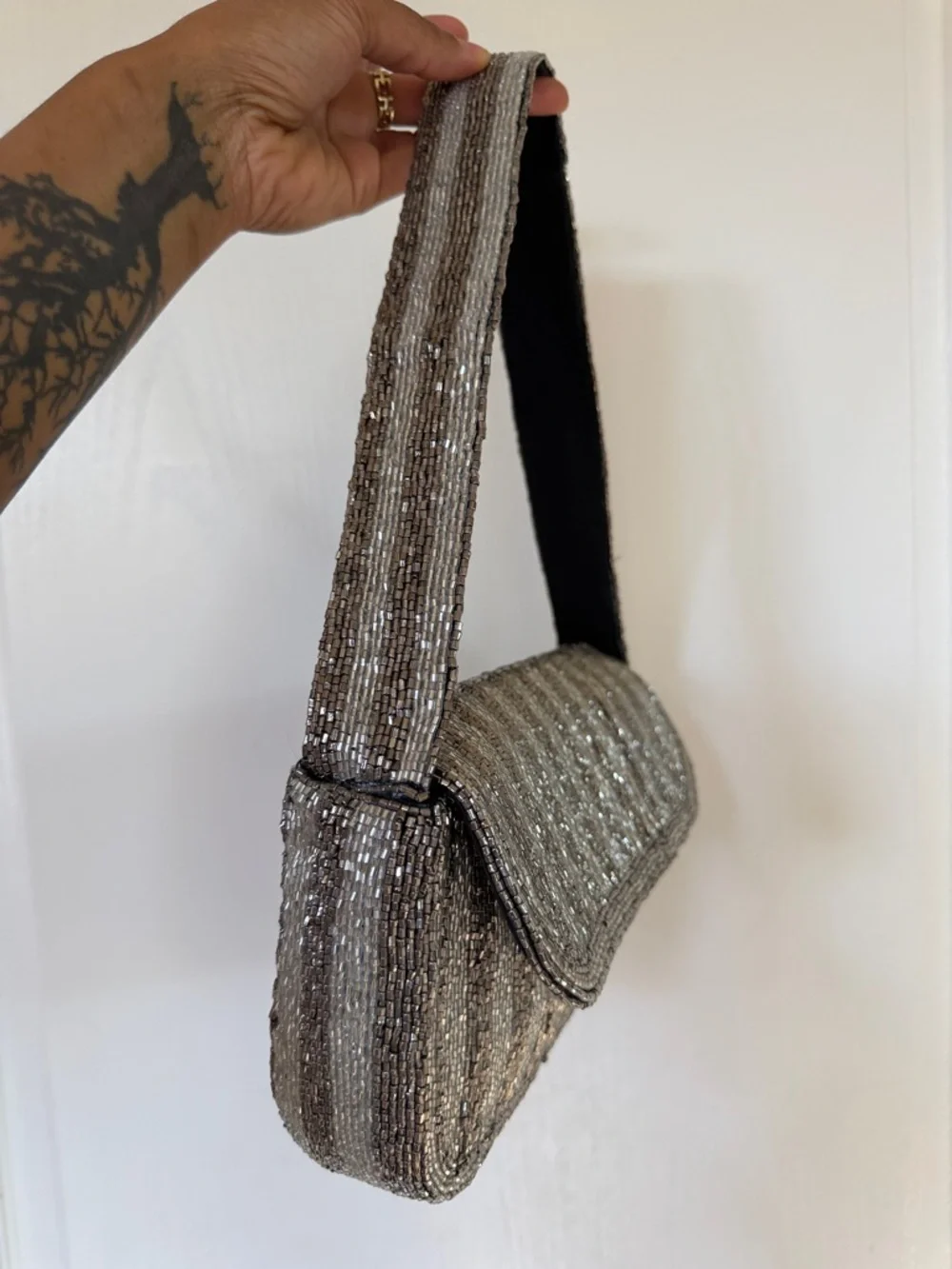 Vintage beaded shoulder